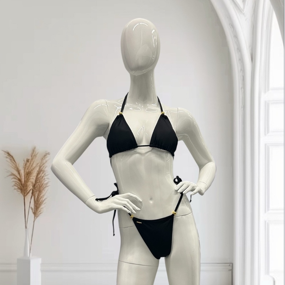Black Triangle Bikini Set